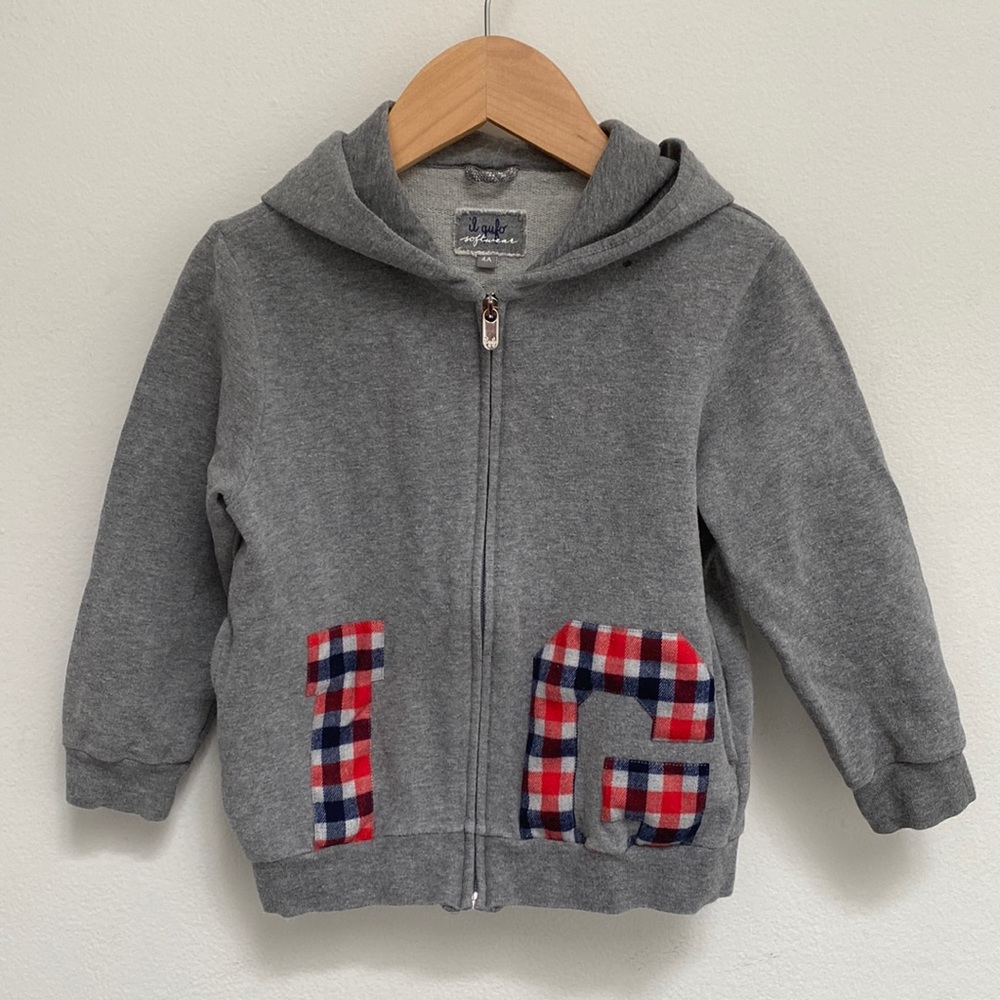 il Gufo Grey Hoodie Sweat Shirt Size 4T